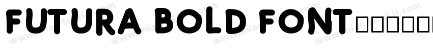 FUTURA BOLD FONT字体转换